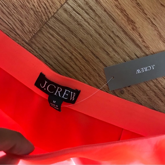 J. Crew Bright Orange Gwen Mini Skirt NWT - Picture 2 of 6